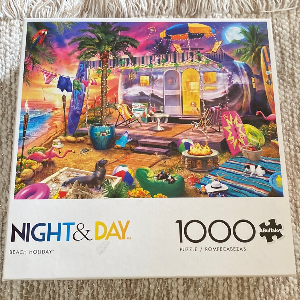 Night and Day puzzle (1000) piece puzzle BEACH HOLIDAY